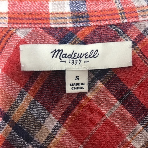 Madewell Flannel - Picture 2 of 5